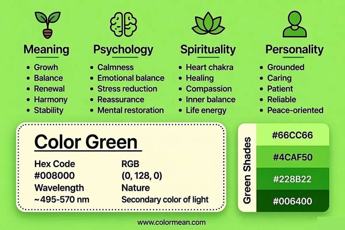 008000-color-green-meaning-symbolism-psychology-spirituality-infographic
